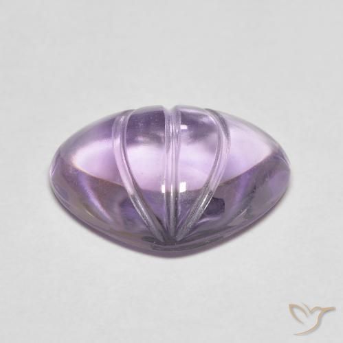 Ametista Violeta médio Natural 5.90ct, Formato de pêra, Transparente