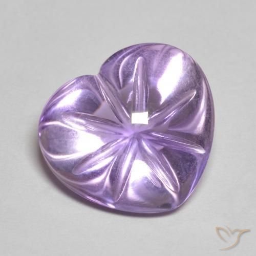 6.37ct Natural Violeta rosado Ametista, Coração, Transparente