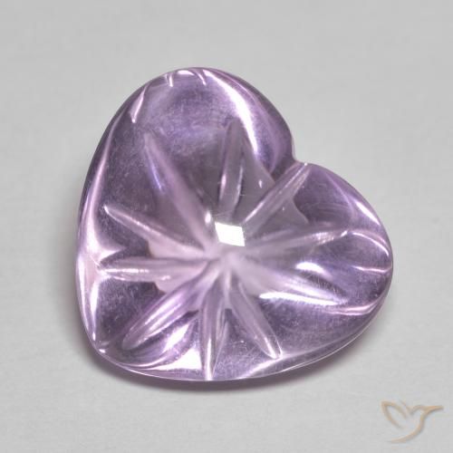 6.81ct Natural Violeta médio Ametista, Coração, Transparente