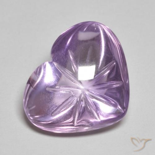 Ametista íris violeta Natural 8.56ct, Coração, Transparente