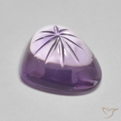 Ametista íris violeta Natural 8.56ct, Coração, Transparente
