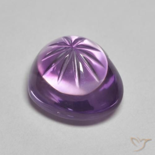 Ametista Violeta rosado Natural 6.76ct, Coração, Transparente