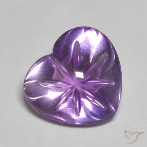 3.70ct Natural Violeta médio Ametista, Coração, Transparente