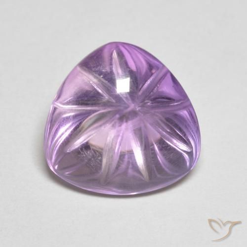 6.10ct Natural Violeta médio Ametista, Trilhão, Transparente