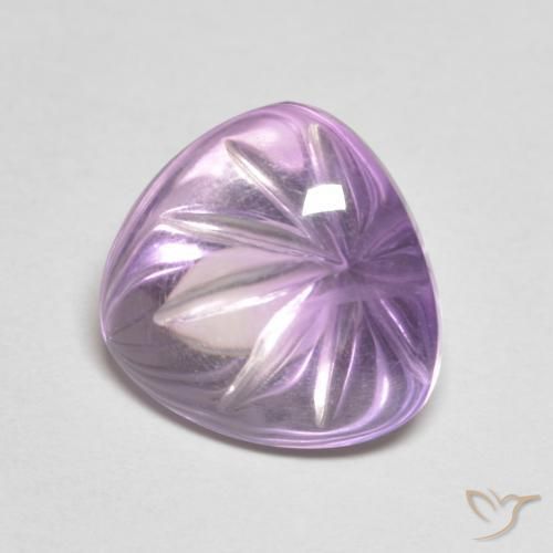 Ametista Violeta médio Natural 6.10ct, Trilhão, Transparente