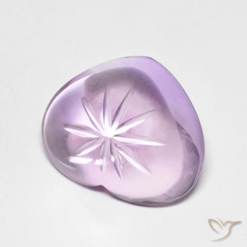 Ametista íris violeta Natural 6.53ct, Coração, Transparente