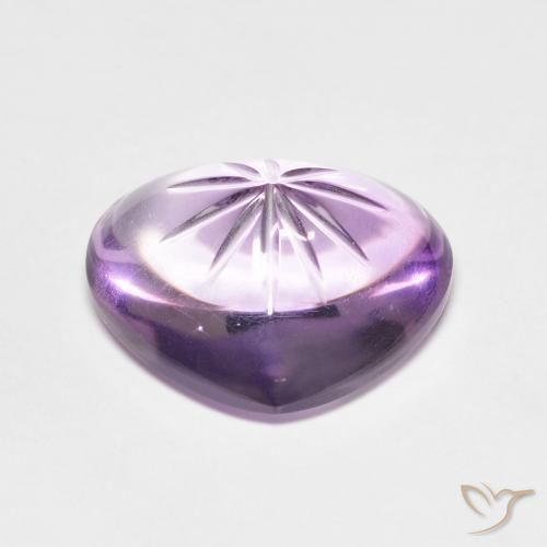 Ametista íris violeta Natural 6.53ct, Coração, Transparente