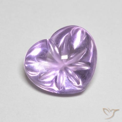 4.57ct Natural Profundo Iris Violeta Ametista, Coração, Transparente
