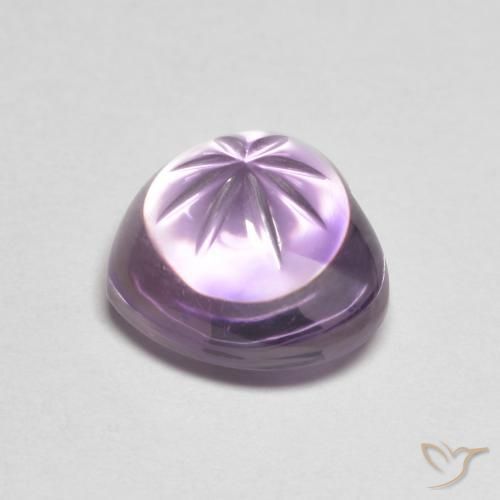 Ametista Profundo Iris Violeta Natural 4.57ct, Coração, Transparente