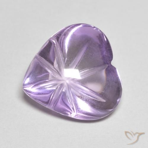 Ametista Violeta médio Natural 5.23ct, Coração, Transparente