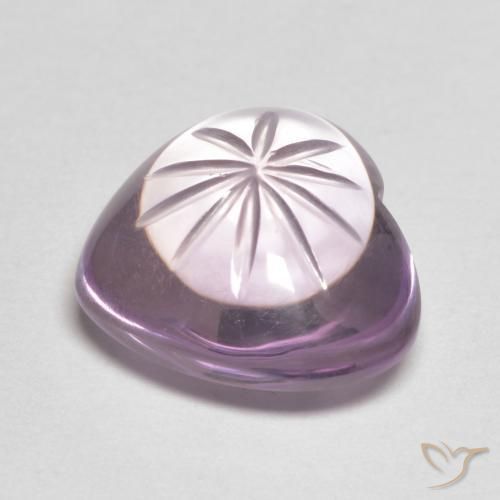 Ametista íris violeta Natural 6.16ct, Coração, Transparente