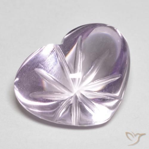 9.41ct Natural Violeta claro Ametista, Coração, Transparente