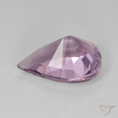 Ametista Violeta acinzentado Natural 4.46ct, Formato de pêra, VVS