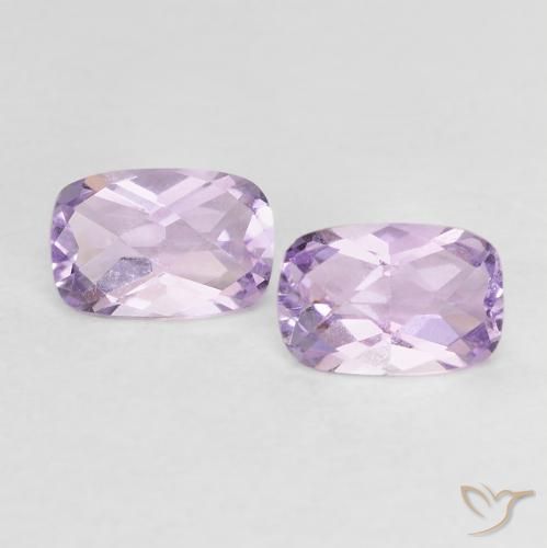 0.97ctw Natural Violeta rosado Ametista, Almofada, VVS-VS