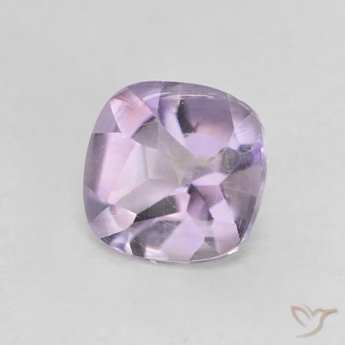 Ametista Violeta rosado Natural 0.56ct, Almofada, Transparente