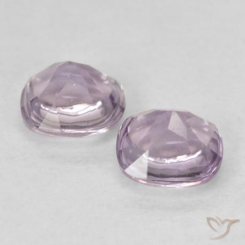 Pedras preciosas de Ametista Branco-rosa arroxeado natural de 1.04 ct, Almofada, Transparente