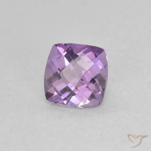 0.48ct Natural Violeta rosado Ametista, Almofada, VVS