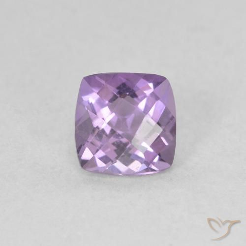 Ametista Violeta rosado Natural 0.48ct, Almofada, VVS