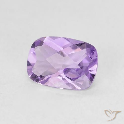Ametista Violeta rosado Natural 0.77ct, Almofada, VVS