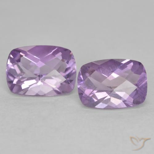 1.74ctw Natural Violeta rosado Ametista, Almofada, VVS-VS