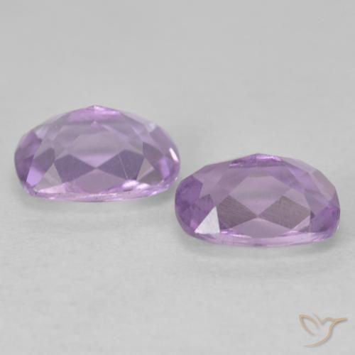 Pedras preciosas de Ametista Violeta rosado natural de 1.74 ct, Almofada, VVS-VS