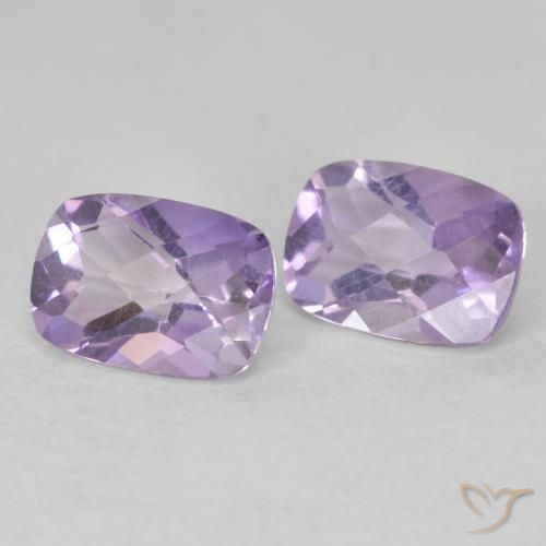 Pedras preciosas de Ametista Violeta médio natural de 1.71 ct, Almofada, VVS-VS