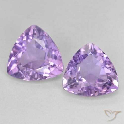 5.31ctw Natural Violeta claro Ametista, Trilhão, VVS-VS