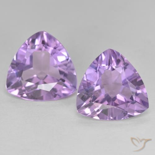 5.42ctw Natural Violeta rosa médio Ametista, Trilhão, VVS-VS