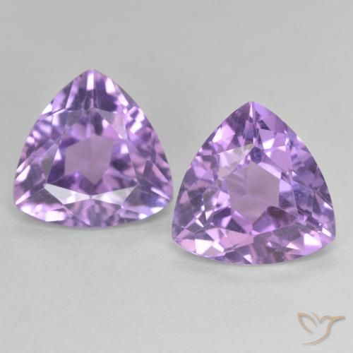 5.73ctw Natural Violeta médio Ametista, Trilhão, VVS-VS