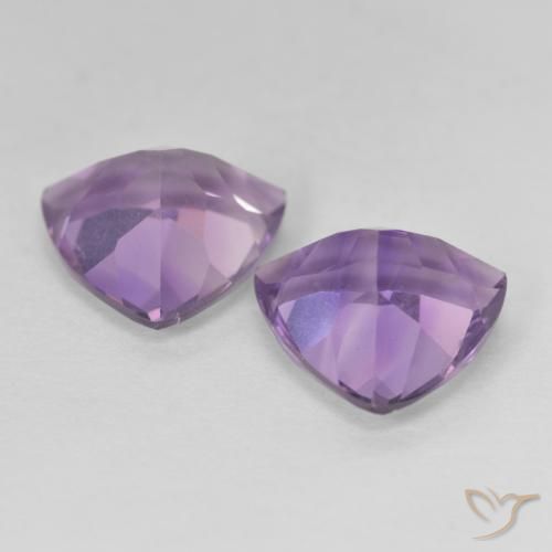 Pedras preciosas de Ametista Violeta rosa médio natural de 5.71 ct, Trilhão, VVS-VS