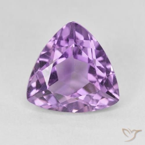 3.17ct Natural Violeta Púrpura Médio Ametista, Trilhão, VVS-VS