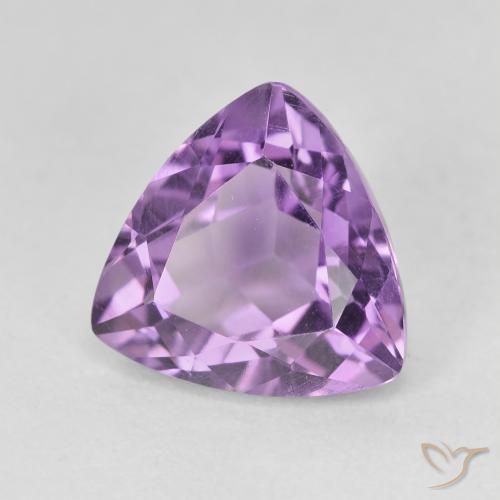 Ametista Violeta Púrpura Médio Natural 3.17ct, Trilhão, VVS-VS