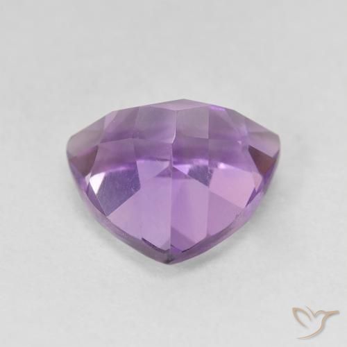 Ametista Violeta Púrpura Médio Natural 3.17ct, Trilhão, VVS-VS