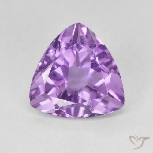 2.89ct Natural Violeta Púrpura Médio Ametista, Trilhão, VVS-VS