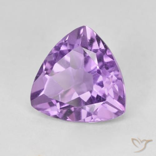 Ametista Violeta Púrpura Médio Natural 2.89ct, Trilhão, VVS-VS