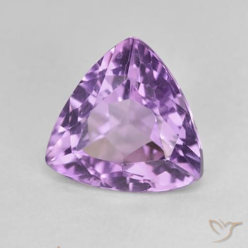 Ametista Violeta Púrpura Natural 2.96ct, Trilhão, VVS-VS