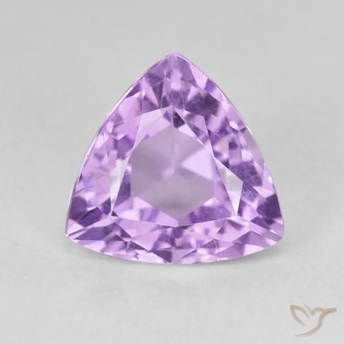 3.01ct Natural Violeta Púrpura Médio Ametista, Trilhão, VVS-VS