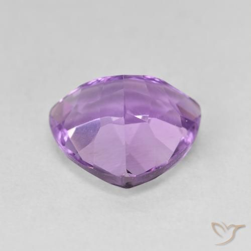 Ametista Violeta Púrpura Médio Natural 2.86ct, Trilhão, VVS-VS