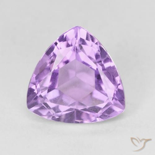 3.23ct Natural Violeta Púrpura Médio Ametista, Trilhão, VVS-VS