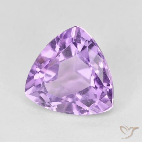 Ametista Violeta Púrpura Médio Natural 3.23ct, Trilhão, VVS-VS