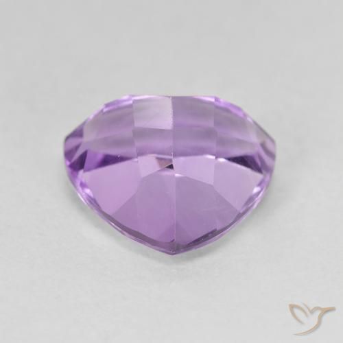 Ametista Violeta Púrpura Médio Natural 3.23ct, Trilhão, VVS-VS