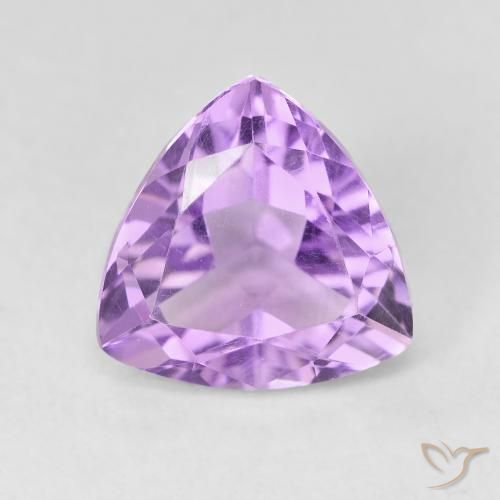 3.12ct Natural íris violeta Ametista, Trilhão, VVS-VS