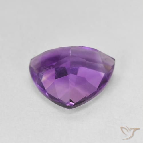 Ametista Violeta Púrpura Natural 2.61ct, Trilhão, VVS-VS