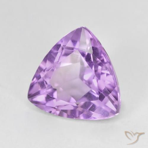 Ametista Violeta Púrpura Natural 3.08ct, Trilhão, VVS-VS