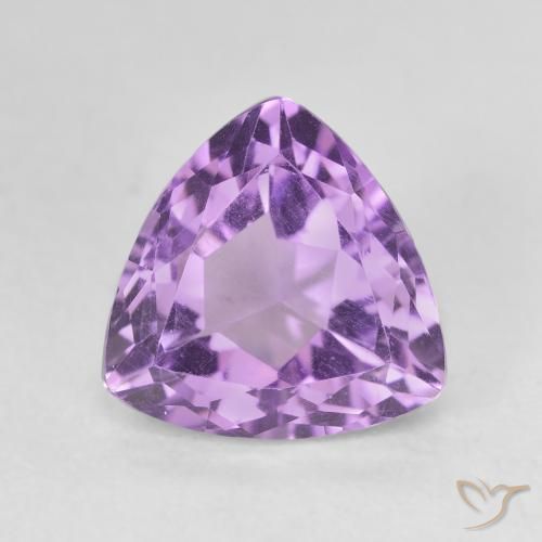 3.13ct Natural Violeta Púrpura Ametista, Trilhão, VVS-VS