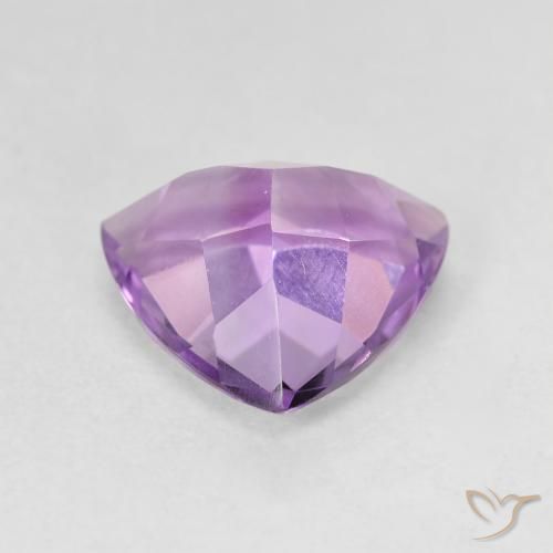 Ametista Medium Light Purplish-Violet Natural 2.77ct, Trilhão, VVS-VS
