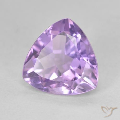 Ametista Violeta rosado Natural 3.12ct, Trilhão, VS
