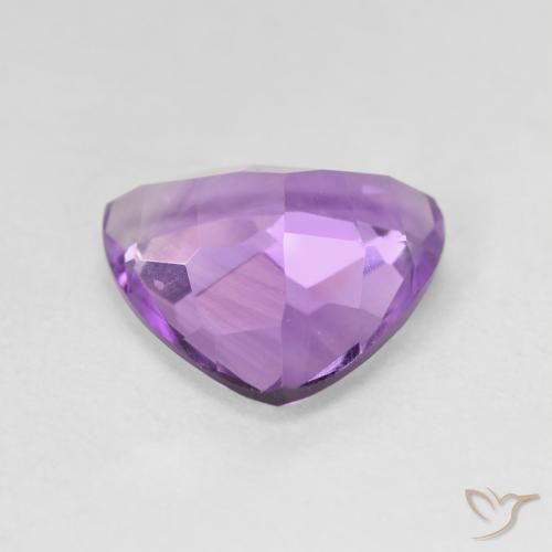 Ametista Violeta Púrpura Natural 2.60ct, Trilhão, VVS-VS