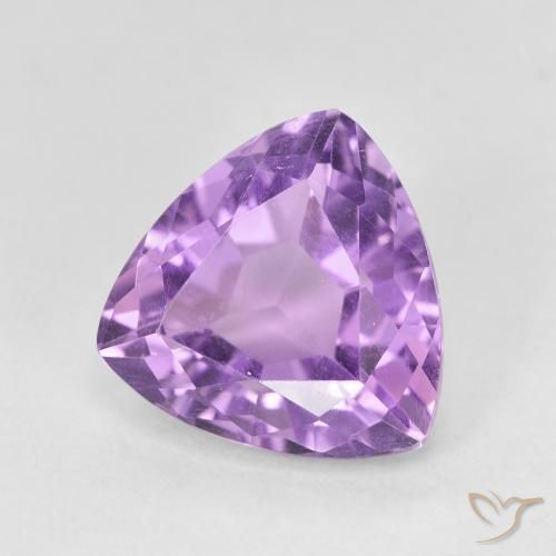 Ametista Violeta Púrpura Natural 2.93ct, Trilhão, VVS-VS