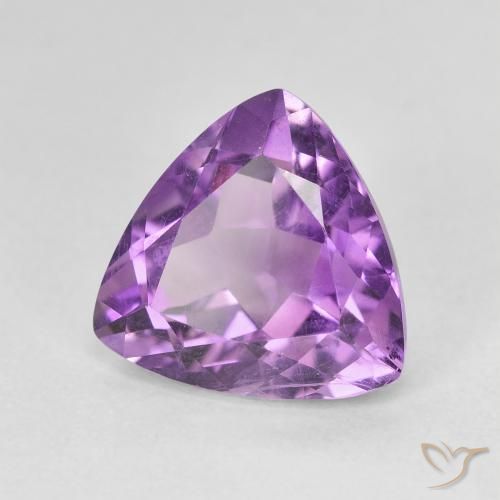 Ametista Violeta rosado Natural 2.92ct, Trilhão, VVS-VS